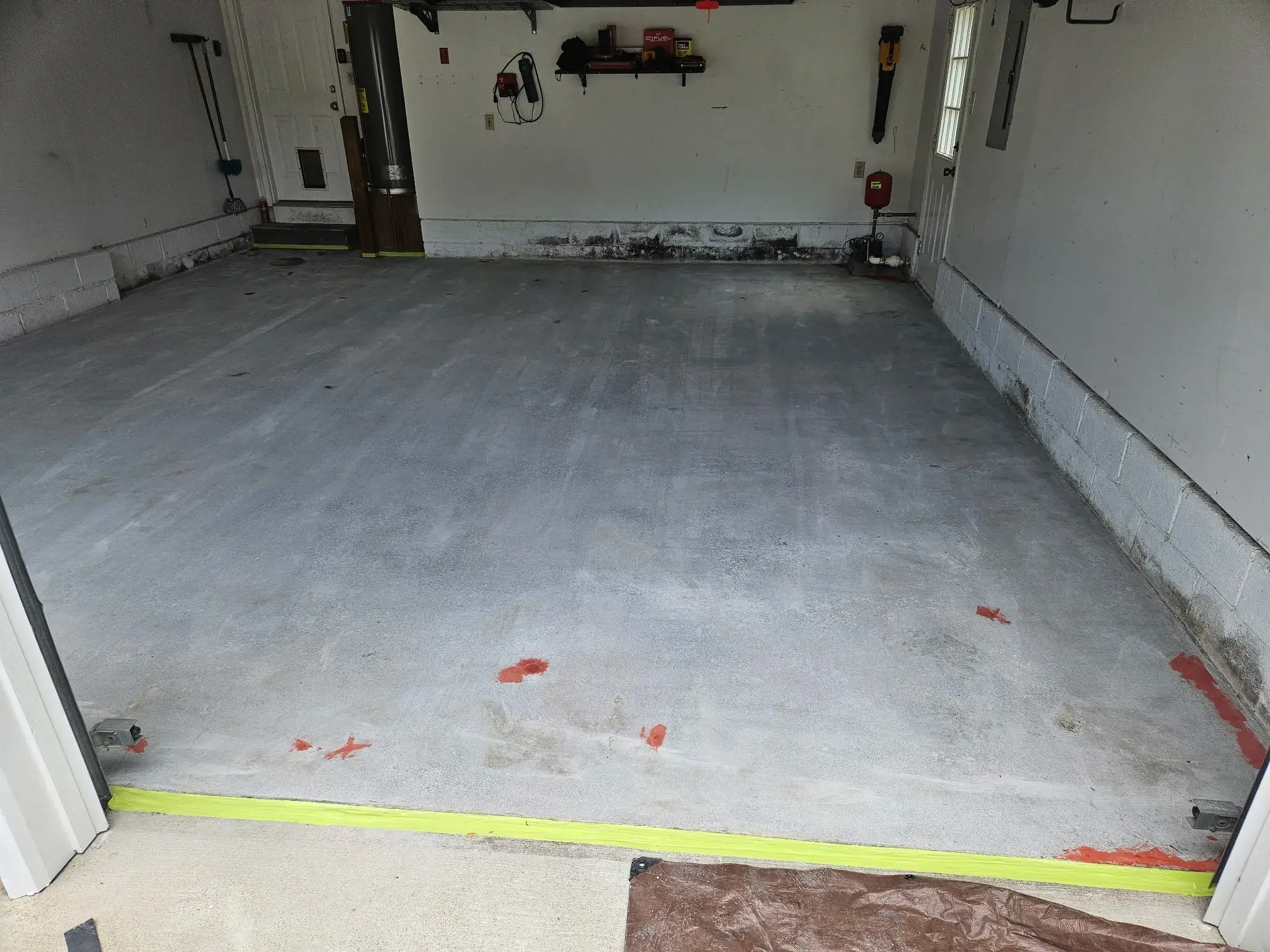 Polished concrete floor finish